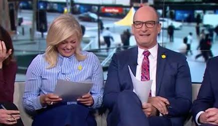 Sunrise hosts Sam Armytage and David Koch