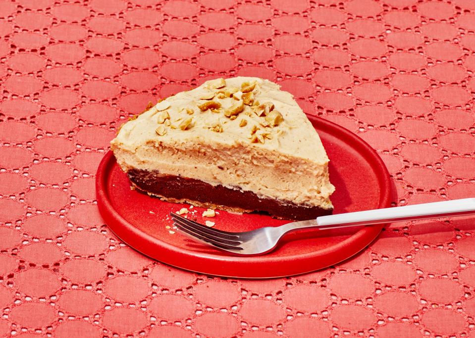 Peanut Butter Pie With Hidden Fudgy Center