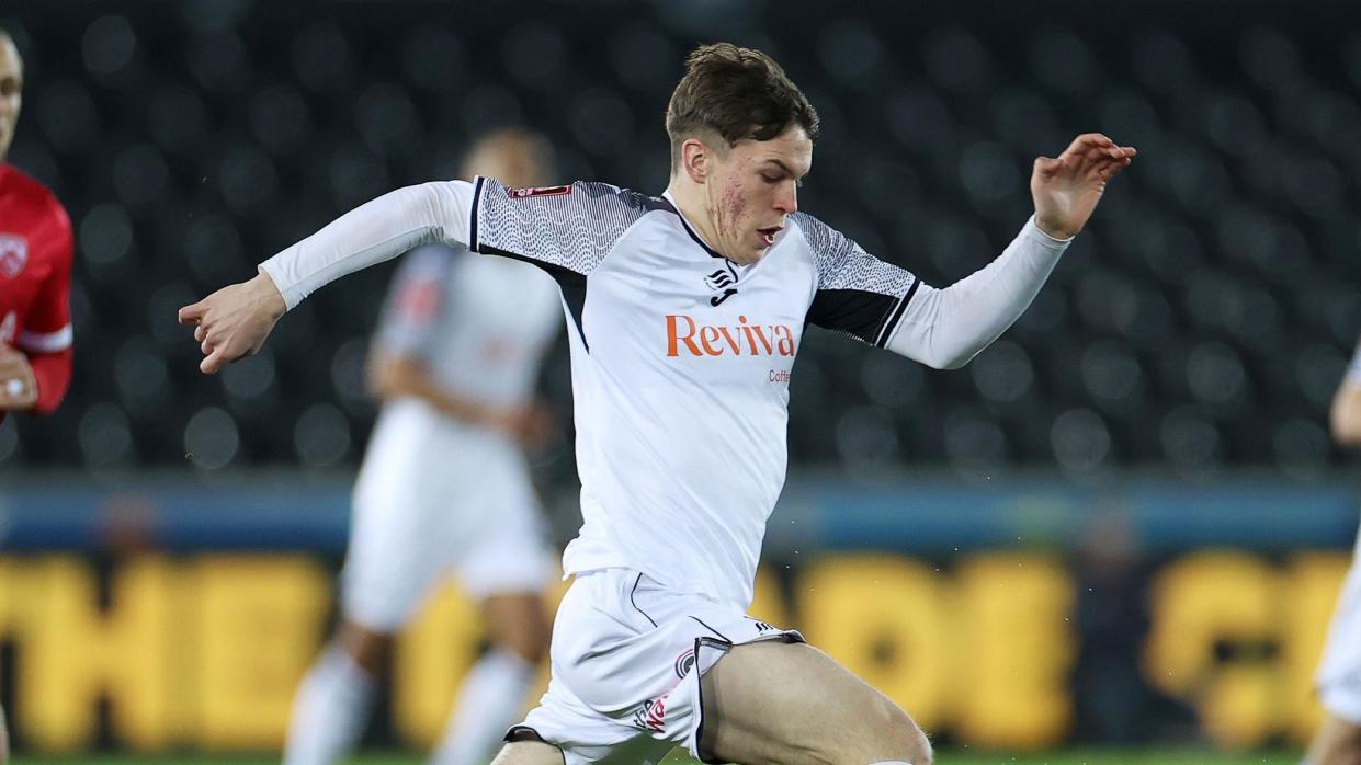 Sam Parker in action against Morecambe in the FA Cup