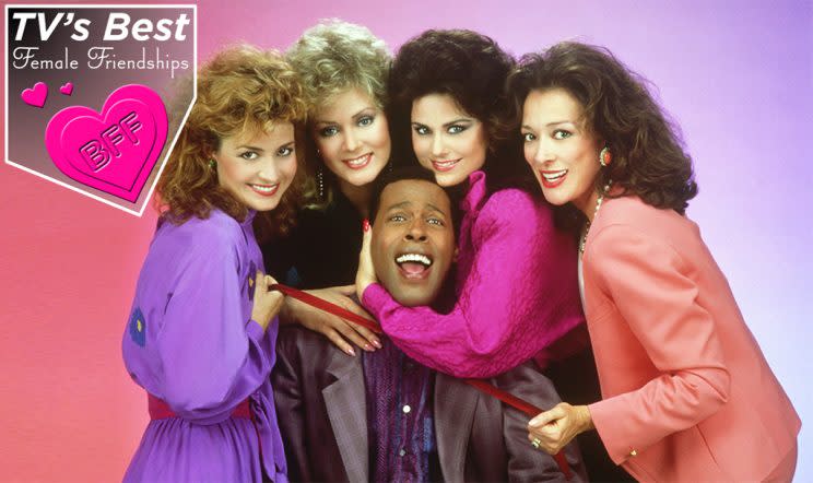 Annie Potts, Jean Smart, Meshach Taylor, Delta Burke, Dixie Carter (Credit: CBS/Everett Collection)