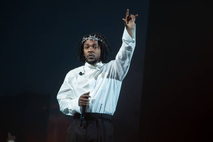 Kendrick Lamar at recent performance