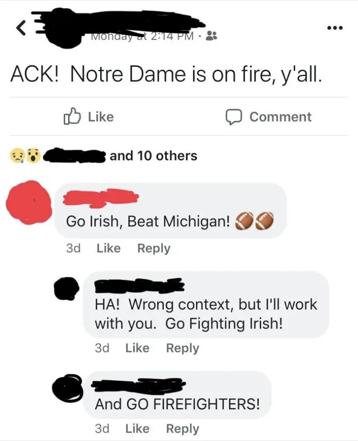 someone responds with football emojis