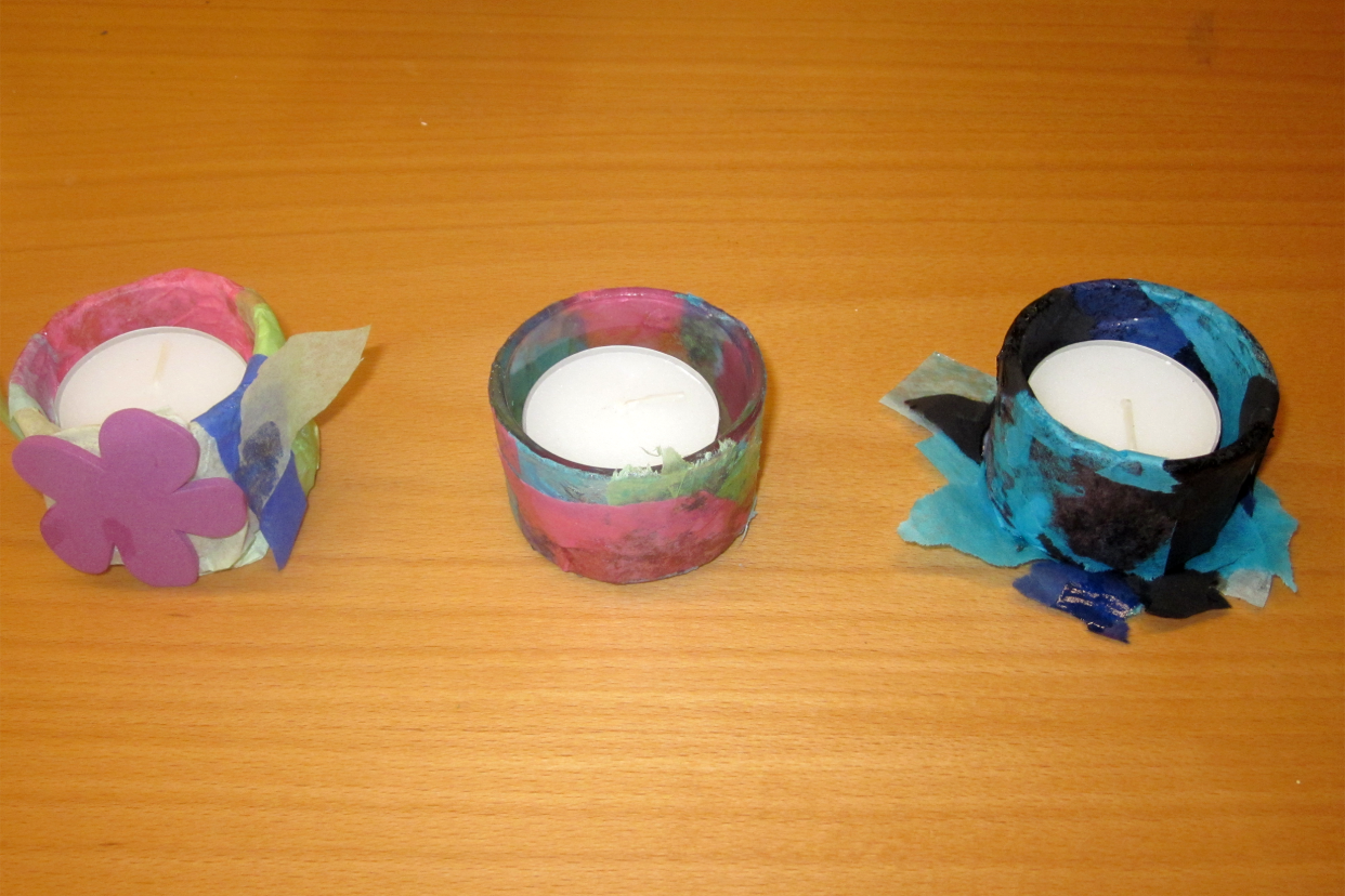 Teen Craft: Decorate a Candle Holder!