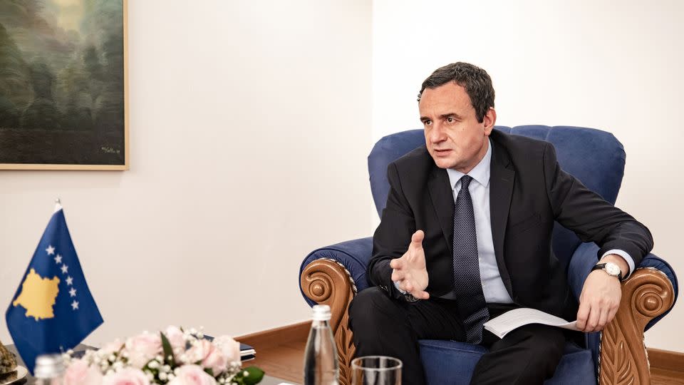 Kosovo Prime Minister Albin Kurti during an interview at his office in Pristina, August 24, 2022. - Ben Kilb/Bloomberg/Getty Images/File