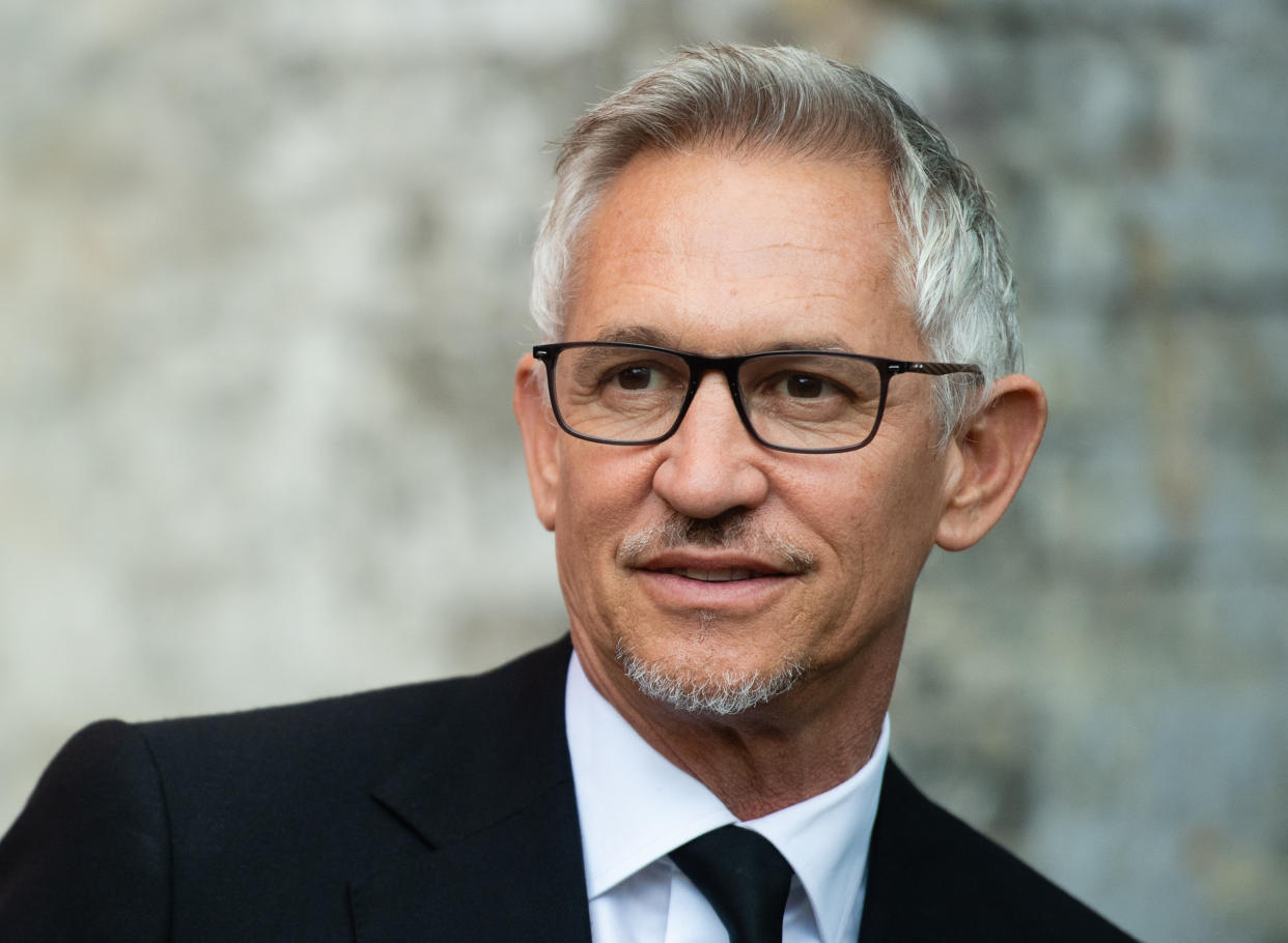 LONDON, ENGLAND - SEPTEMBER 14: Gary Lineker attends the Sun's Who Cares Wins Awards 2021 at The Roundhouse on September 14, 2021 in London, England. (Photo by Samir Hussein/WireImage)