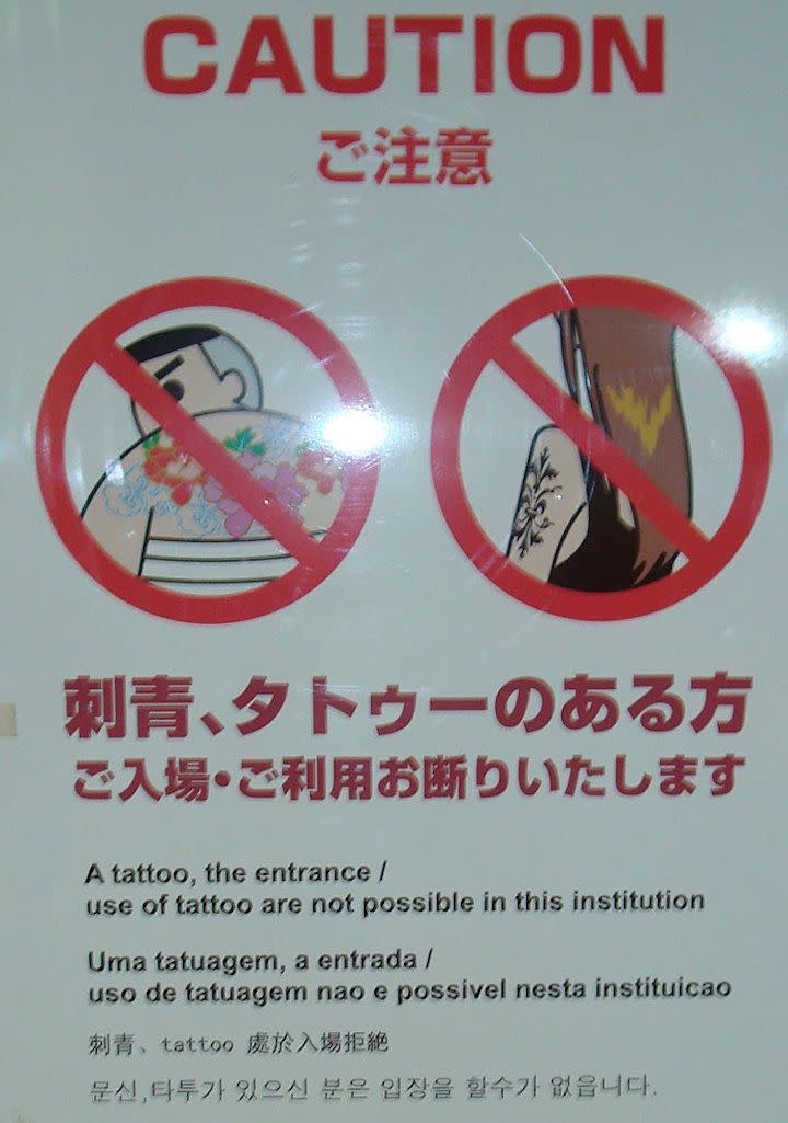 no tattoos japan