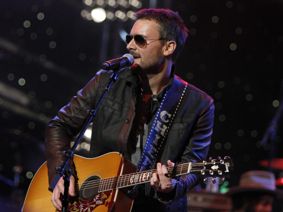 Eric Church performed at All My Friends: Celebrating The Songs and Voice of Gregg Allman on Friday, Jan. 10, 2014 in Atlanta, Ga. (Photo by Dan Harr/Invision/AP)