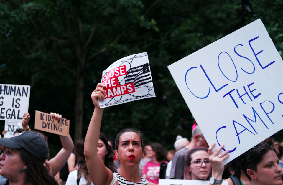 A paediatrician has described horrific conditions at a migrant camp in Texas (Getty)