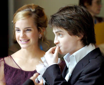 Emma Watson and Daniel Radcliffe at the London premiere of Warner Brothers' Harry Potter and the Prisoner of Azkaban