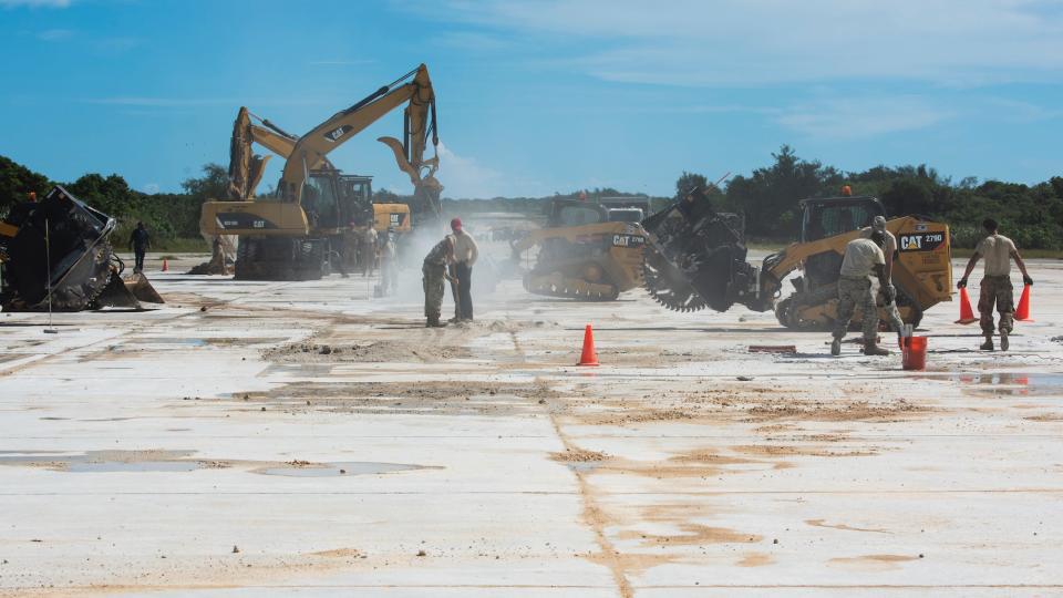 Air Force Anderson Guam airmen runway