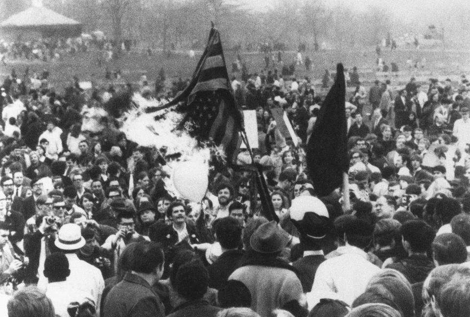 Flag-burning in America: A look back