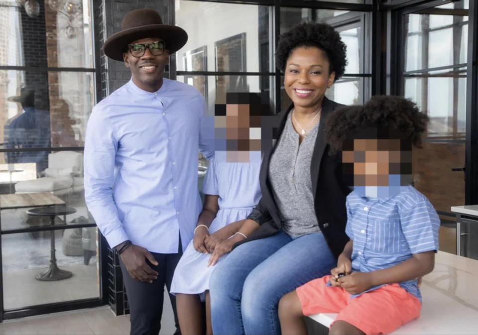 Tiffany and Amos Winbush, whose two children attend Peck Slip School, allege that they have faced years of racism, harassment and abuse. Consistent complaints by the couple went ignored so they filed a lawsuit. (Photo: courtesy of the Winbush family)