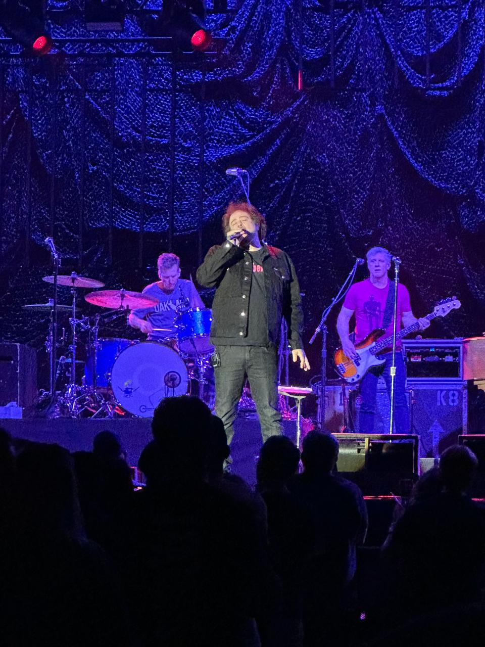 Vocalist Adam Duritz leading his band the Counting Crows at UPMC Events Center.