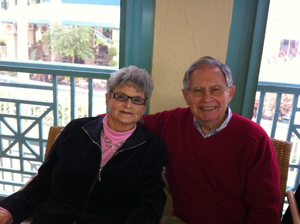 Carol and Norman Tunkel, long-time friends of Neal Jacobson and his parents, Goldie and Harold Jacobson.