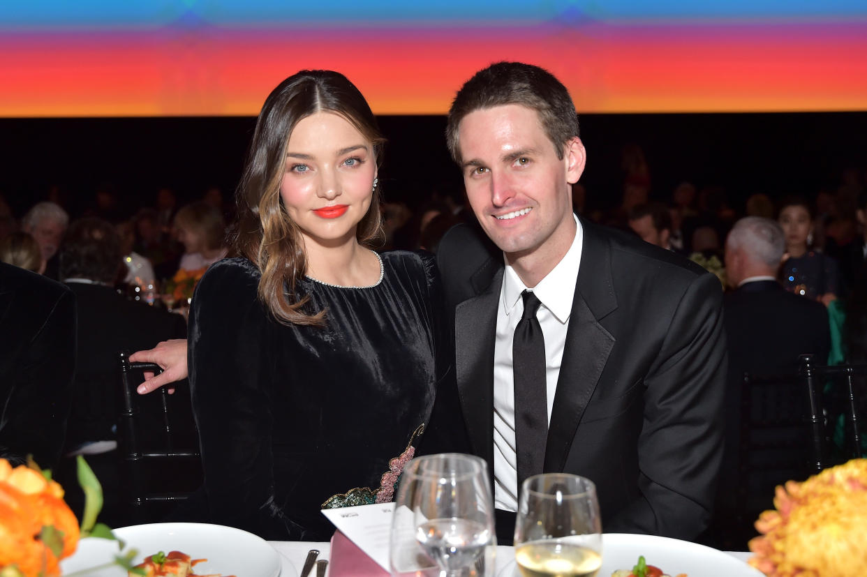 Miranda Kerr and<span> husband</span> Evan Spiegel are expecting another baby together. Photo: Getty
