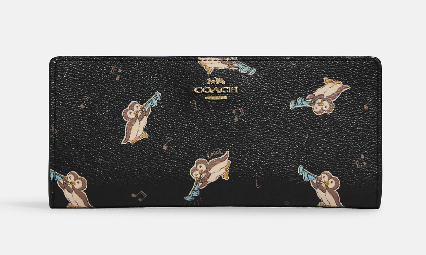 Slim Zip Wallet With Penguin Print (Photo via Coach Outlet)