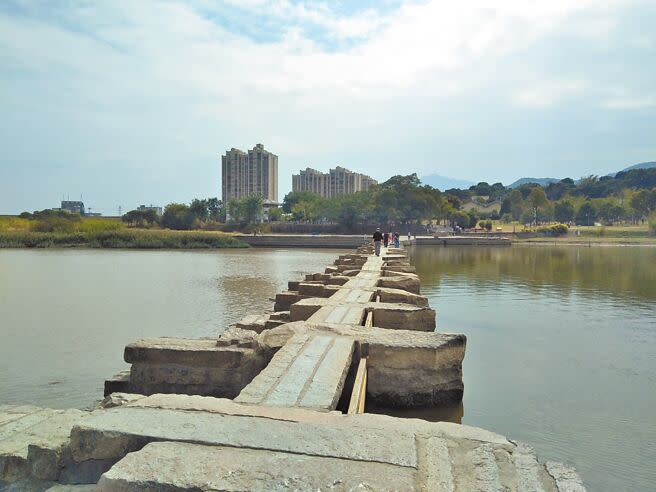 始建於北宋的木蘭陂。（楊明攝）