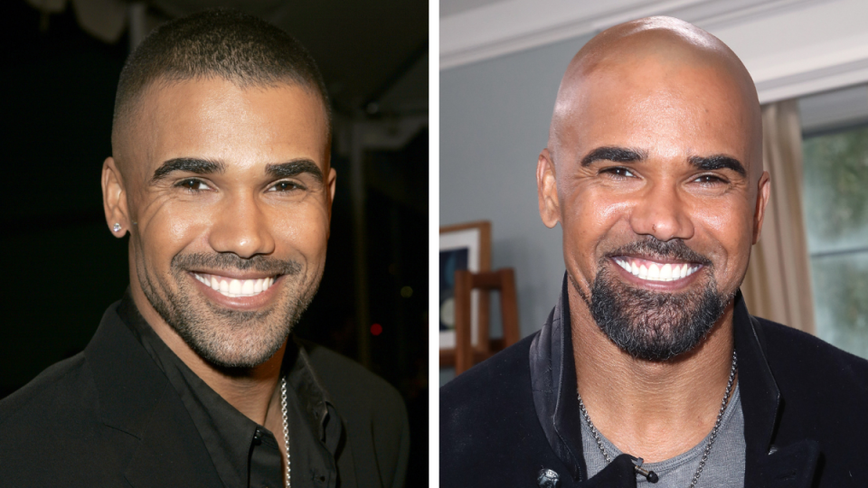 Shemar Moore in 2005 and 2018