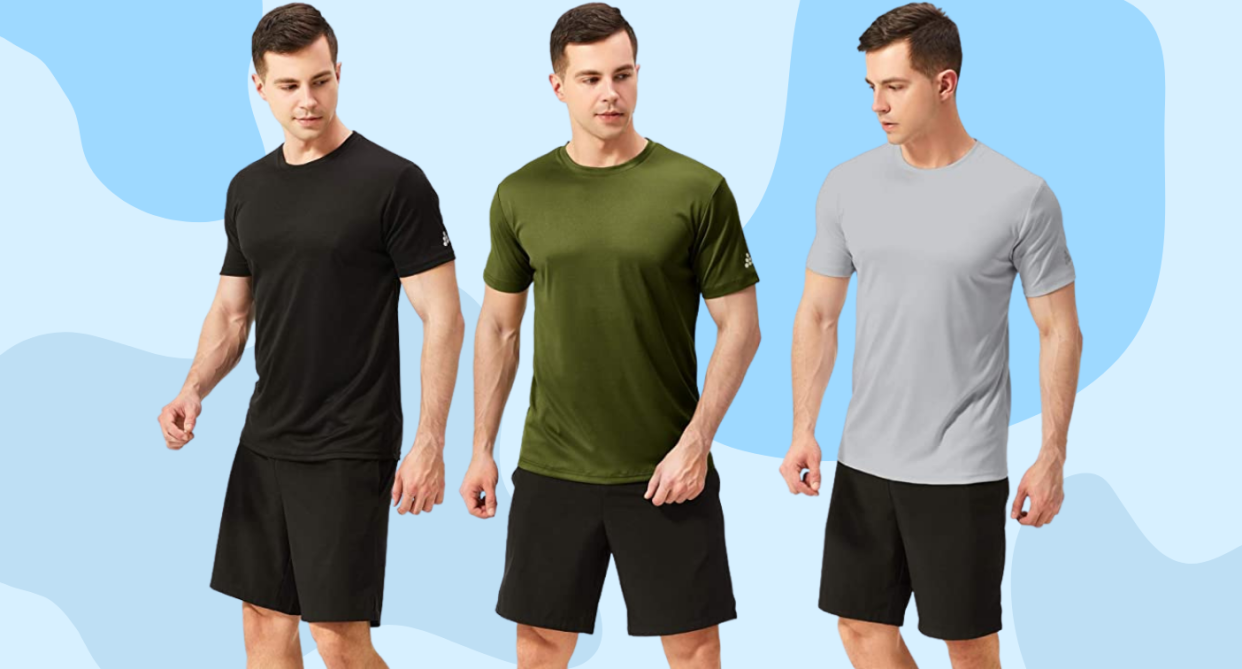 Men's Quick-Drying T-Shirts are on sale for 15 per cent off. 