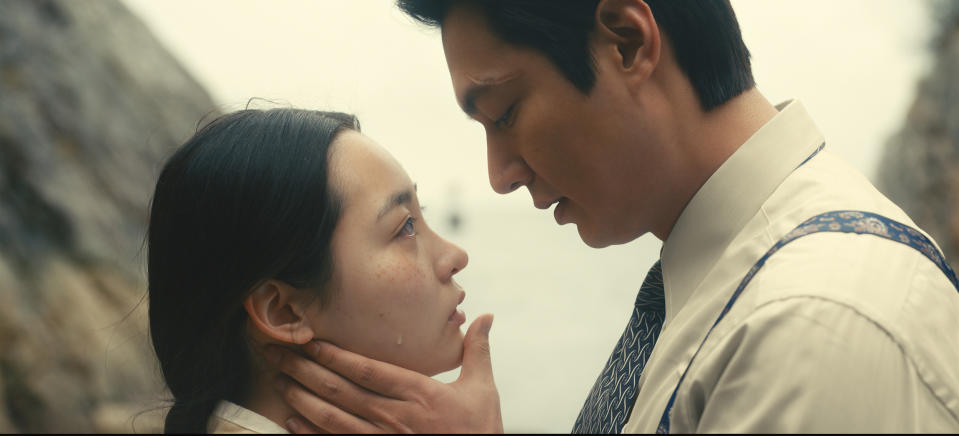 Minha Kim and Lee Min-ho in Season 1 of 'Pachinko'<span class="copyright">Courtesy of Apple TV+</span>