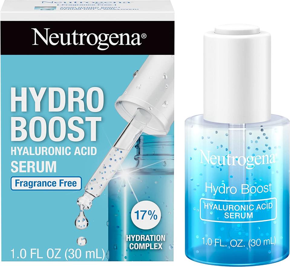 Serum de Ácido Hialurónico Neutrogena Hydro Boost para piel seca y sensible 30 ml rum for Dry Skin, Oil-Free Fragrance-Free, 1 fl. oz/Amazon.com.mx