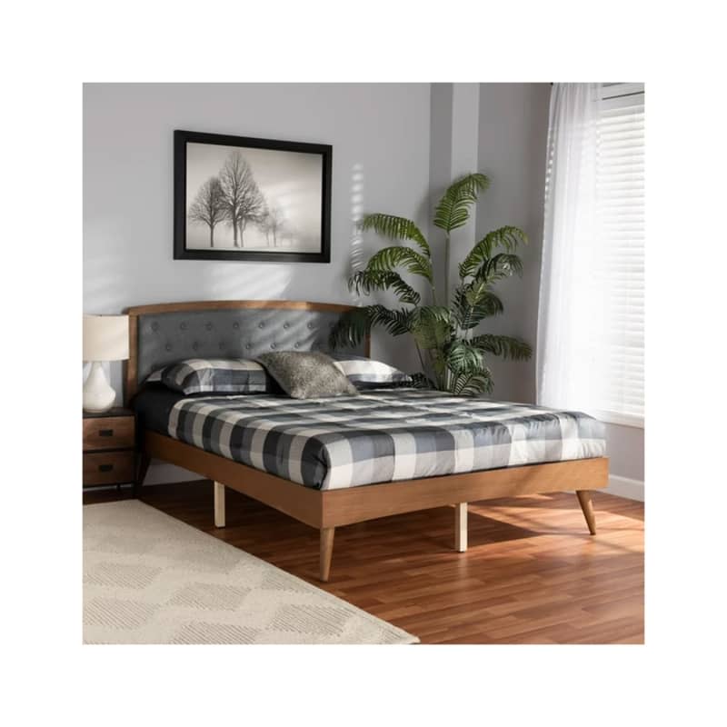 Baxton Studio Ratana Mid-Century Bed Frame