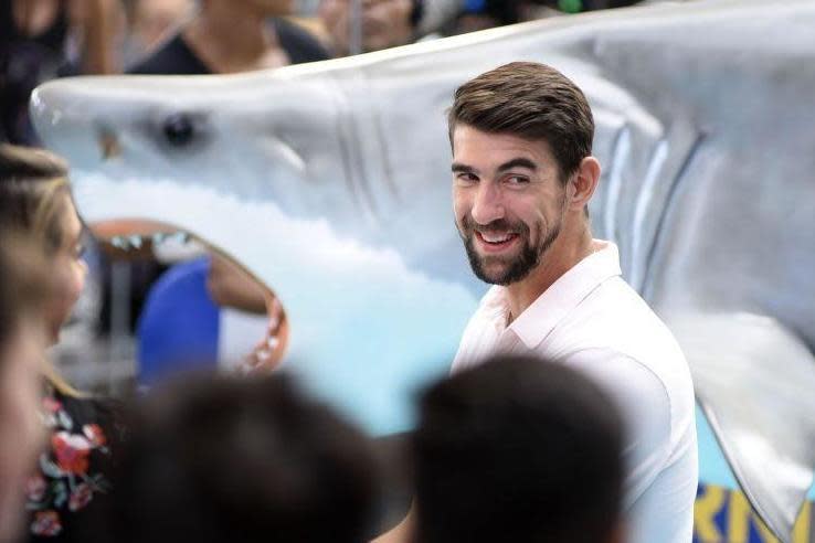 Michael Phelps races great white shark (sort of) on Discovery Channel