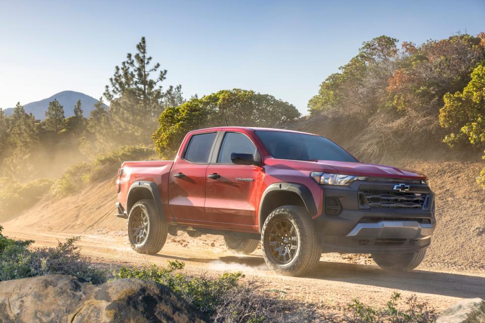 The 2023 Chevrolet Colorado midsize pickup goes on sale in the first half of 2023.