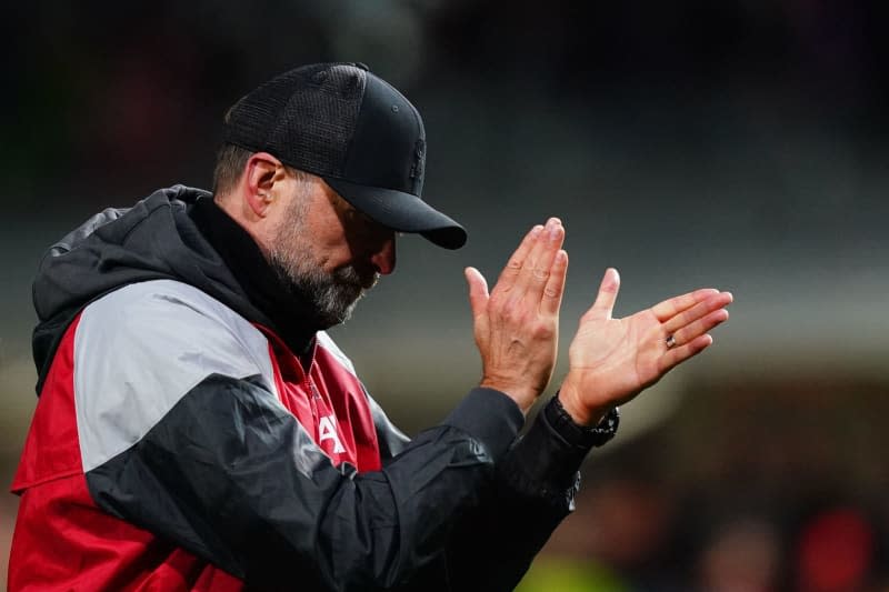 Liverpool manager Jurgen Klopp is pictured after the UEFA Europa League, quarter-final second leg soccer match between Atalanta and Liverpool at the Gewiss Stadium. Spada/LaPresse via ZUMA Press/dpa