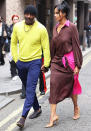 <p>Idris Elba and Sabrina Dhowre Elba attend the Roland Mouret show at the Soho Hotel during London Fashion Week on Sept. 19.</p>