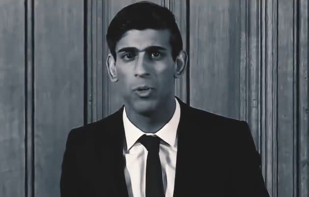 Rishi Sunak in his latest video (Photo: HM Treasury/ Rishi Sunak/ Twitter)