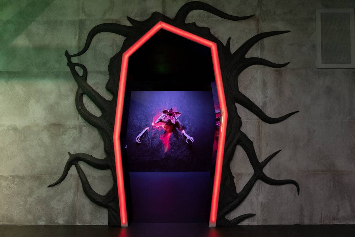 Demogorgons abound inside the “Stranger Things: The Store,” a pop-up location devoted to the popular Netflix supernatural series opening Oct. 26, 2022, for a limited time inside Aventura Mall in North Miami-Dade, Florida.