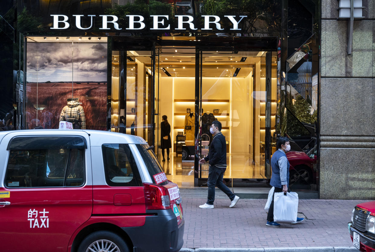 Burberry shares sank to the bottom of the FTSE 100 following the update. Photo: Budrul Chukrut/SOPA Images/LightRocket via Getty