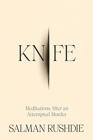 <p>Random House </p> The cover of 'Knife' by Salman Rushdie