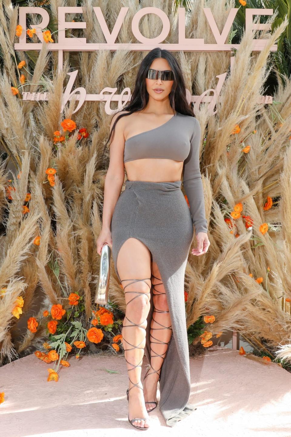 Kim Kardashian at Revolve Coachella