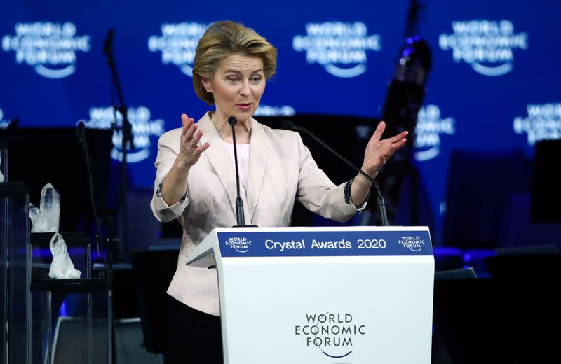 FILE PHOTO: 2020 World Economic Forum in Davos