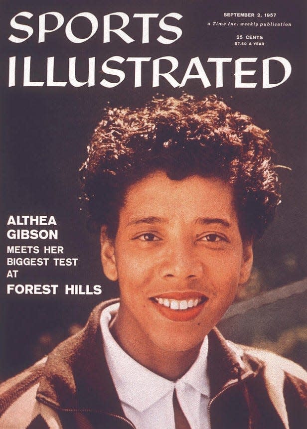 Althea Gibson, fresh off winning Wimbledon, on this 1957 Sports Illustrated cover before the U.S. Nationals (now U.S. Open).