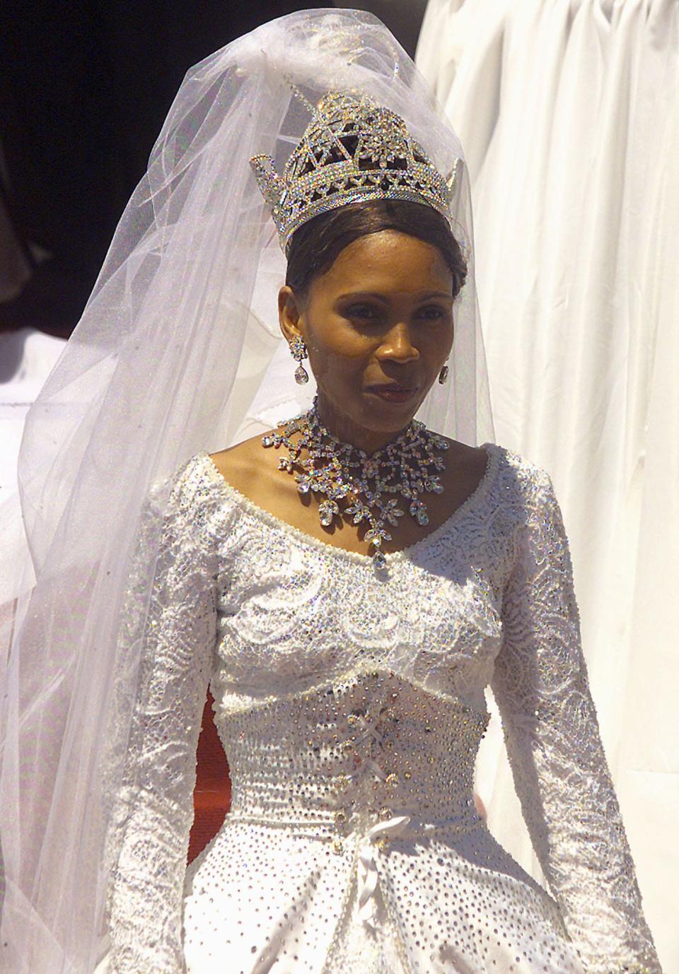 Karabo Motsoeneng of Lesotho on her wedding day