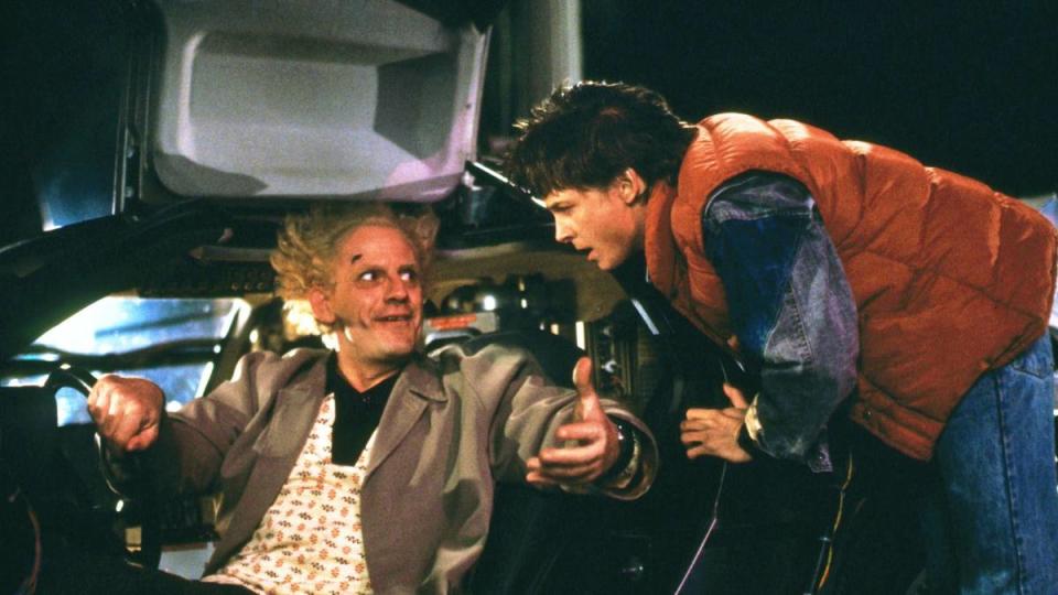 Michael J. Fox and Christopher Lloyd (1985) (Back to The Future Trivia)