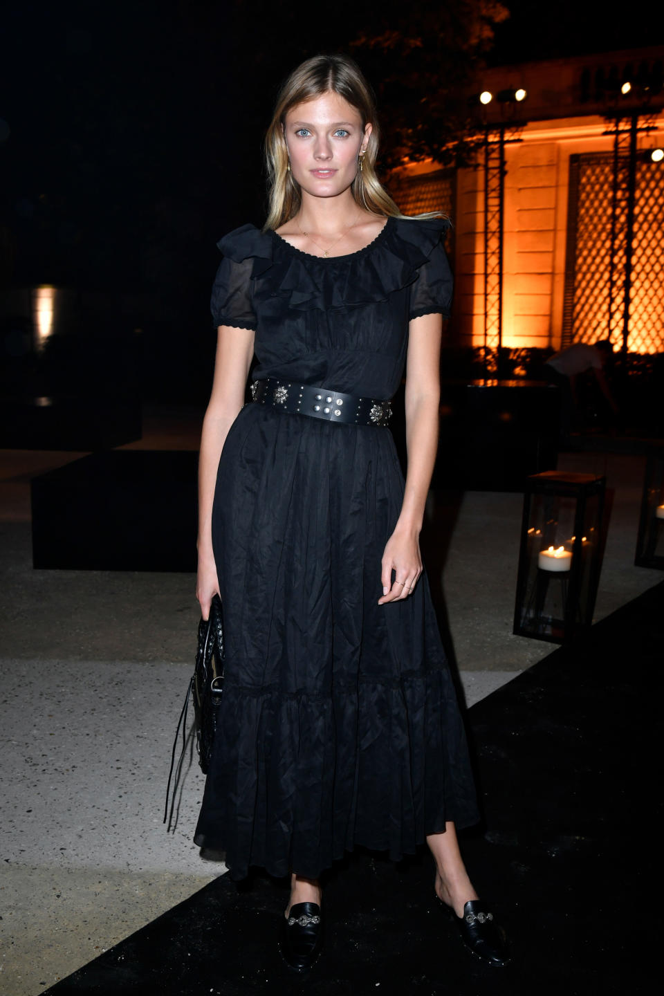 <p>Constance Jablonski attends the Messika Cocktail Party during Paris Fashion Week.</p>