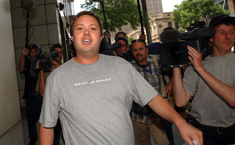 Carl Williams pictured outside a Melbourne court in 2003. Source: AAP