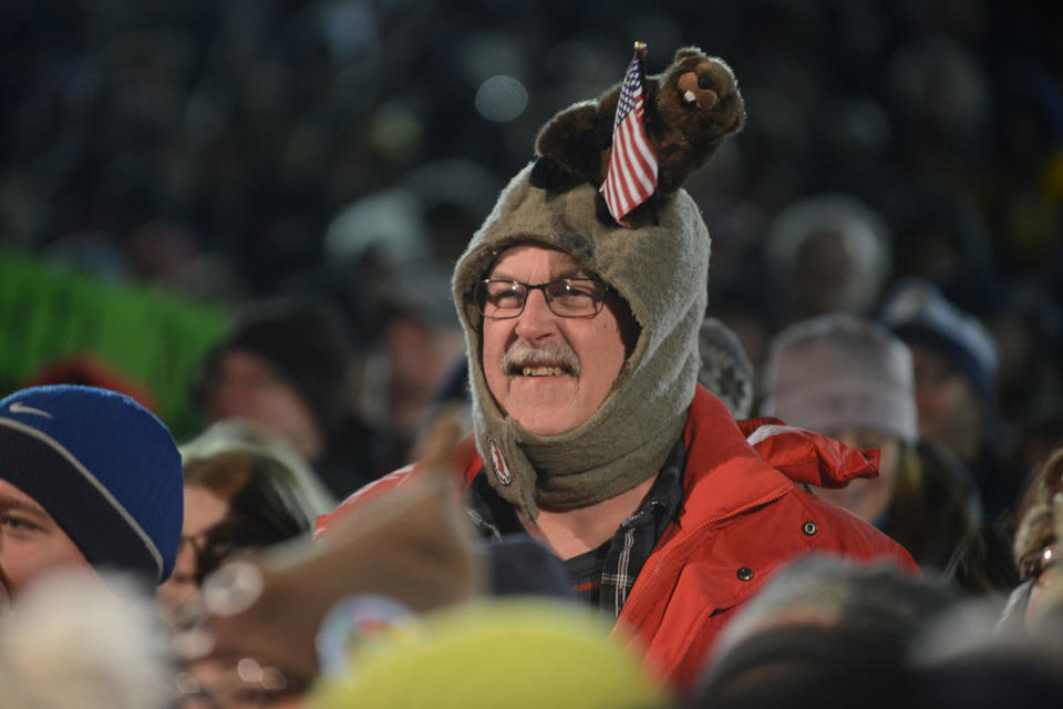 Phil sees his shadow on Groundhog Day