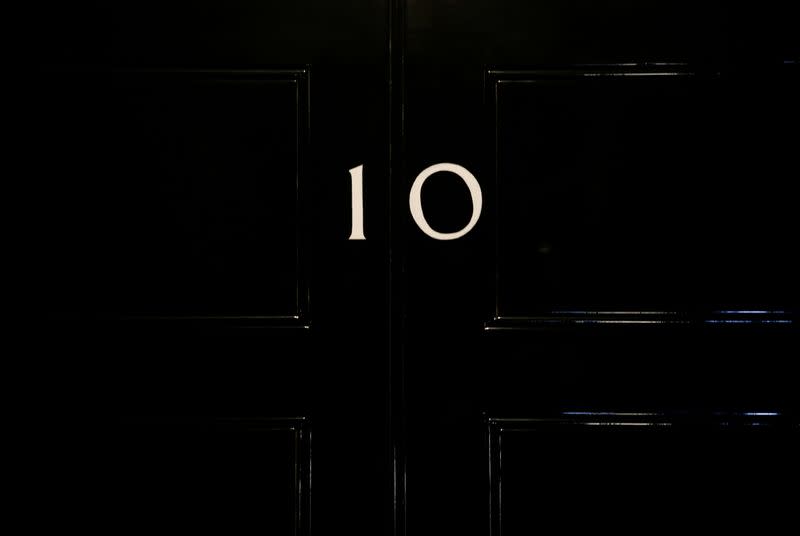 10 Downing Street after British Prime Minister Boris Johnson was taken into the intensive care unit in hospital