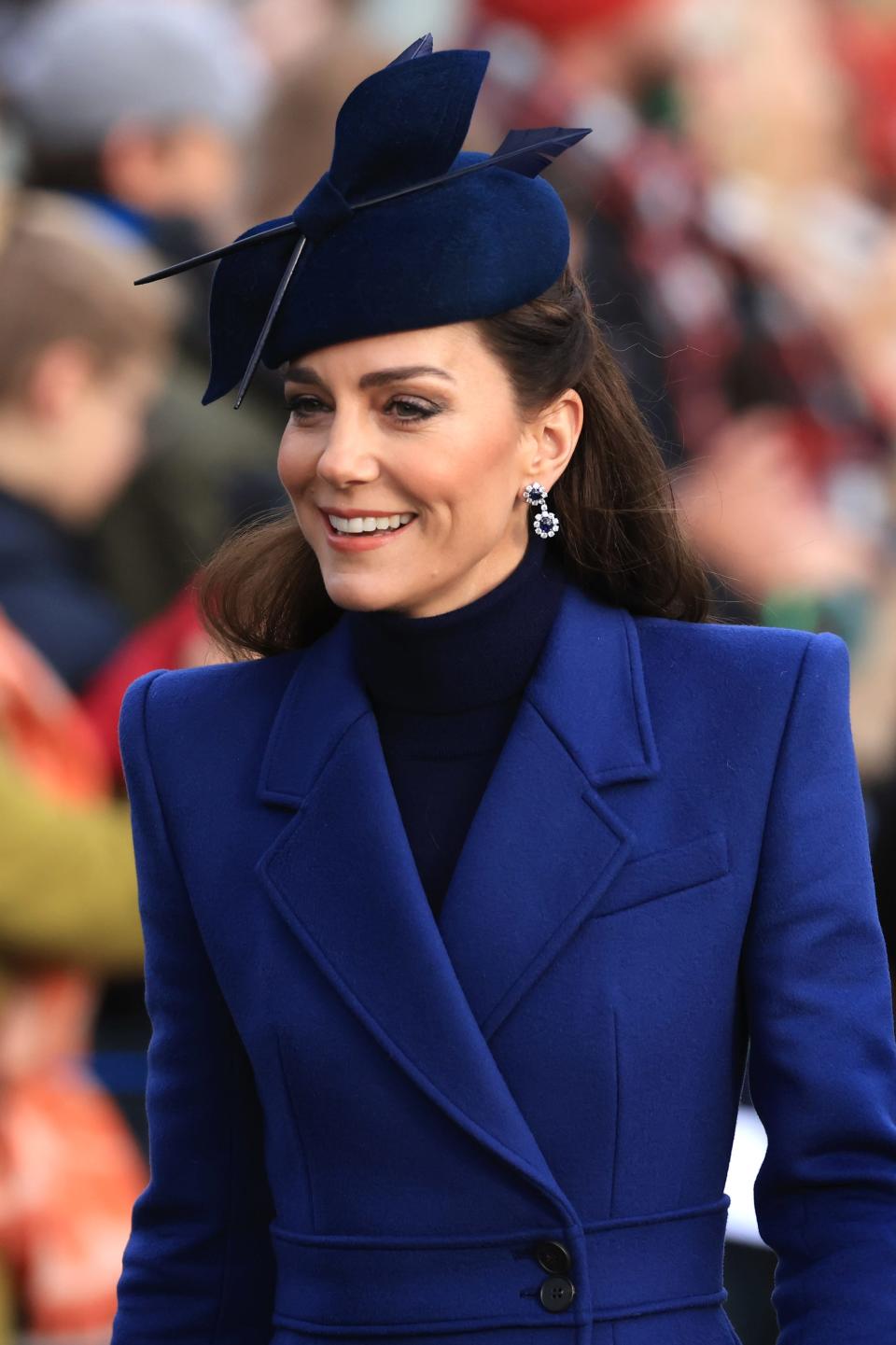 Catherine, Princess of Wales, attends the Christmas morning service at Sandringham Church on Dec. 25, 2023, in Sandringham, Norfolk.