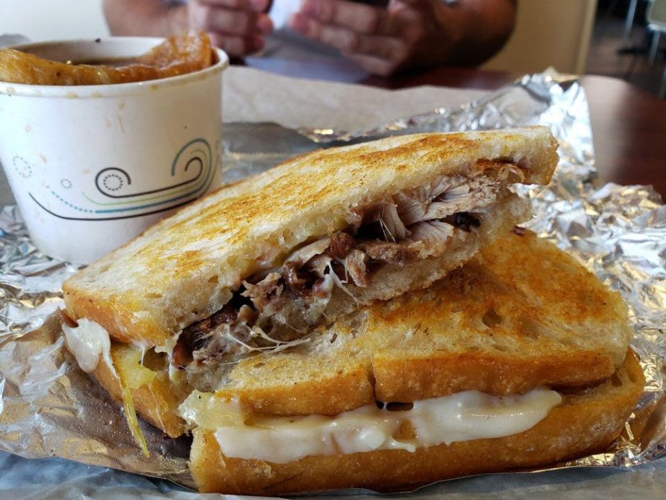 The duck grilled cheese sandwich has been a customer favorite at Olio, 301 E. Bay St. in downtown Jacksonville.