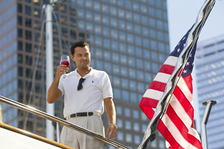 leonardo dicaprio in the wolf of wall street