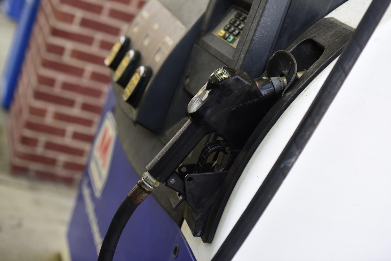 A gas pump at the Marathon gas station on Military Street near downtown Port Huron.