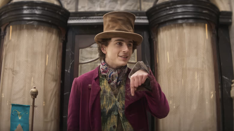 Timothée Chalamet in "Wonka"