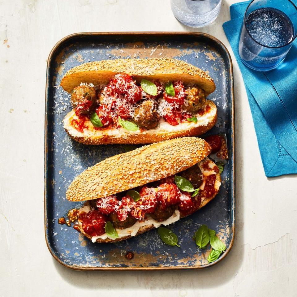 Air Fryer Meatball Sub