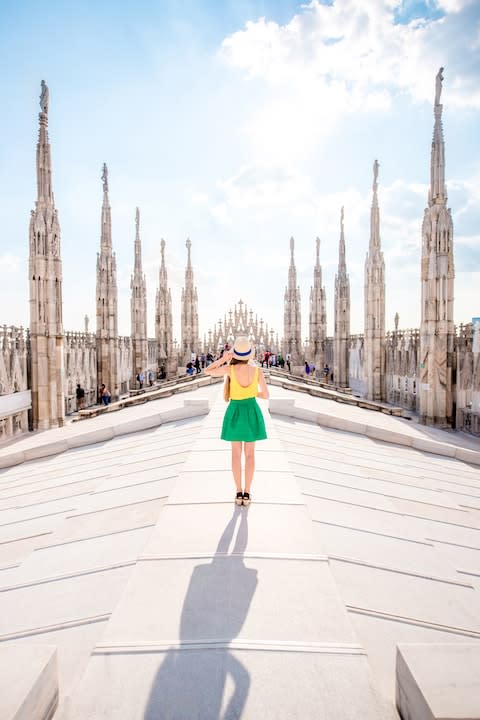 The roof of Milan's cathedral - Credit: GETTY